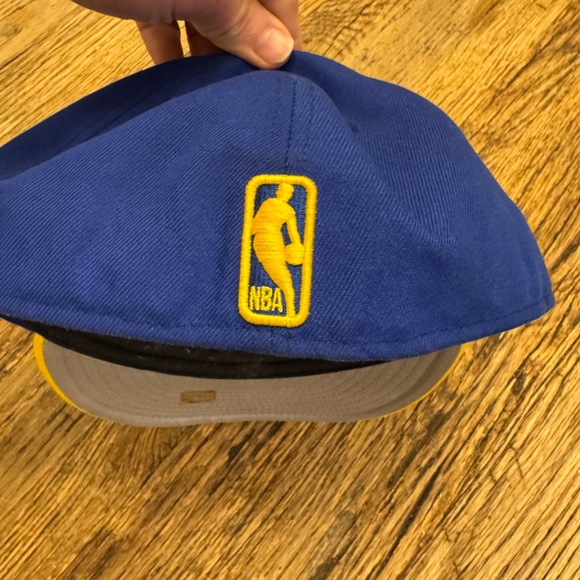 Preowned New Era 59Fifty Golden State Warriors NBA Ball Cap Hat Size 7 1/2 - Picture 2 of 3